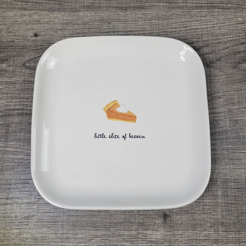 Rae Dunn Artisan Collection Pumpkin‎ Pie Slice Plate